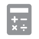 Icon of a calculator.